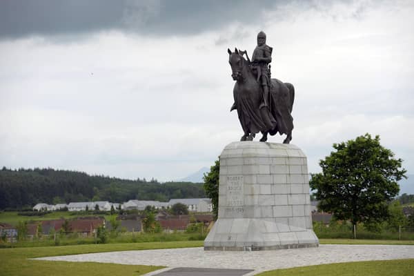 The statue of Robert the Bruce near Bannockburn. Picture: John Devlin