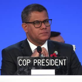 President for COP 26, Alok Sharma, at the opening ceremony at SECC in Glasgow