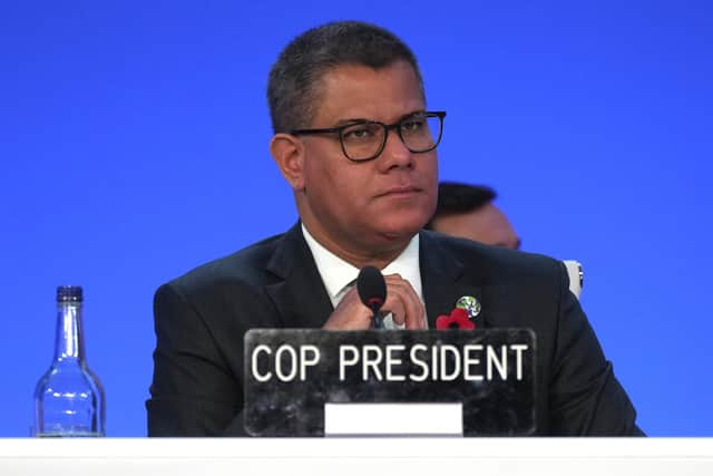 President for COP 26, Alok Sharma, at the opening ceremony at SECC in Glasgow