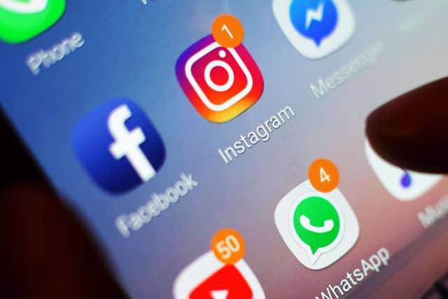 Some people would consider social media accounts such as Facebook, Instagram and Twitter to hold social value, says Ms Read. Picture: Yui Mok/PA Wire.