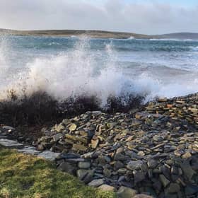 Rising sea levels are eroding the archaeological site with plastics from the sea sometimes found amongst the remains. PIC: Stephen Dockrill.