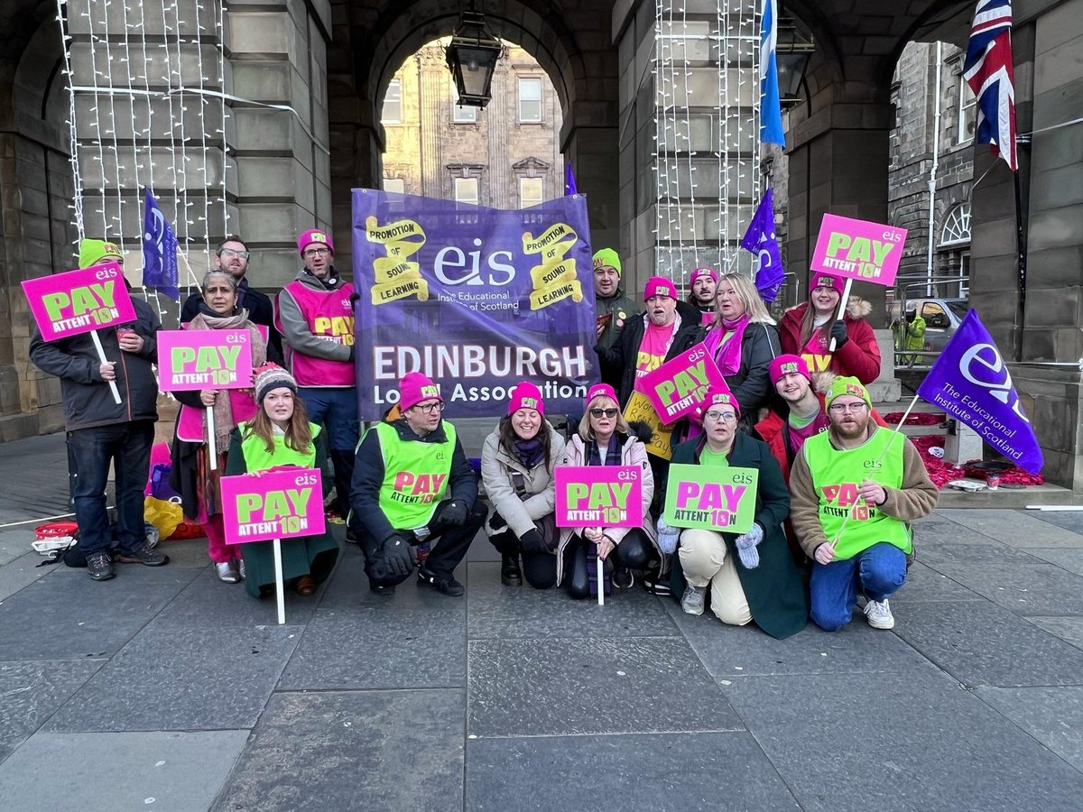 Scottish schools shut as teachers strike over pay - with lecturers and Royal Mail workers also on strike