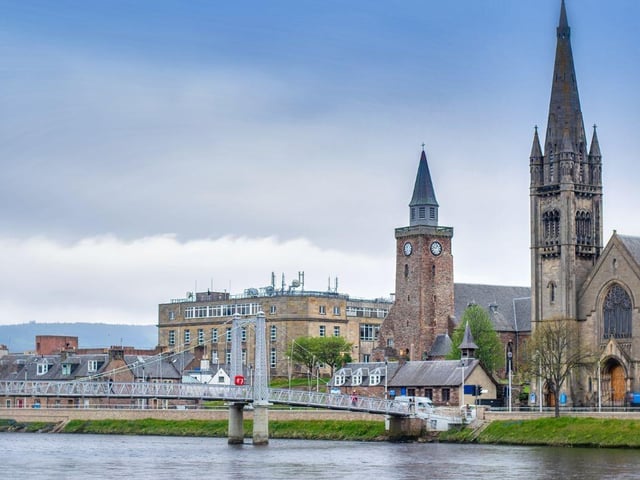 With just 0.47 housebreakings reported per 1,000 people last year, those living in the Highlands - including the city of Inverness (pictured) - are the second-least likely to experience a break in in the UK. Rates in the region have dropped by 5.33 per cent on average each year since 2017.