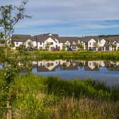 A view of part of the Bertha Park Village housing development on the outskirts of Perth. Picture by Alan Richardson