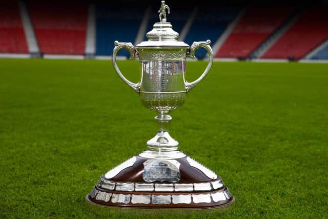 The Scottish Cup trophy at Hampden. (Photo by Alan Harvey / SNS Group)