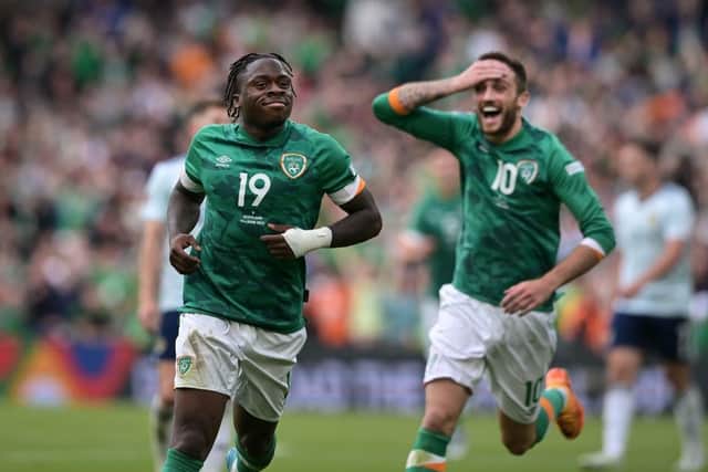 Ireland's players - including Michael Obafemi - made a name for themselves in Dublin win over Scotland. (Photo by Charles McQuillan/Getty Images)
