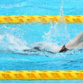 Toni Shaw in action during the Women's 400m Freestyle - S9 final.
