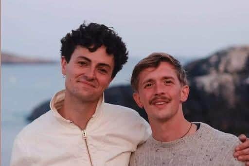 With partner Daniel Quirke