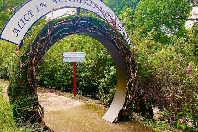 Alice’s adventures are brought to life in Pitlochry Festival Theatre’s beautiful Explorers' Garden.