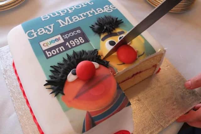 Gareth Lee had approached Ashers Baking Co. in Belfast to have the cake made but the company refused on the basis that the slogan he had requested stood in conflict with their position. Picture: Contributed