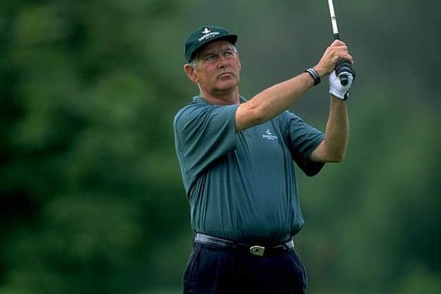 Norman Wood oin action during the PGA Seniors Championship at The Belfry in 1999. Picture: Paul Severn/Allsport.