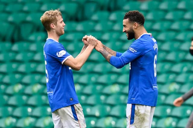 Connor Goldson and Filip Helander have been a formidable defensive unit. Picture: SNS