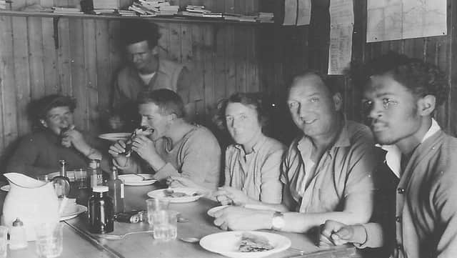 The island guinea pigs: Mr and Mrs Betteridge, who looked after the island community during the experiment and who themselves took part in the research, are pictured with the Aberdeen University students who volunteered for the research on Roan. PIC: David Andrewes / reproduced from Scottish Islands Explorer magazine .