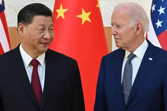 US President Joe Biden and China's President Xi Jinping meet on the sidelines of the G20 Summit in Nusa Dua on the Indonesian resort island of Bali.