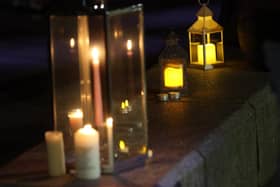 Candles lit to mark Baby Awareness Day. Picture: Scott Louden