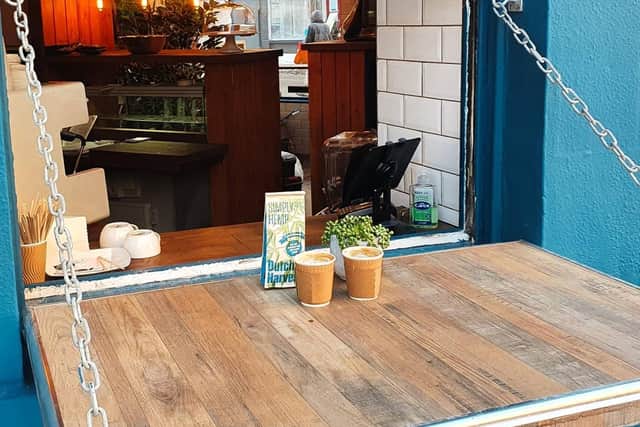 Customers can currently order coffees and other hot drinks through the cafe's hatch picture: supplied