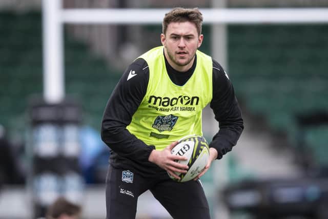 Ollie Smith is back training with Glasgow Warriors after an ankle injury. (Photo by Ross MacDonald / SNS Group)