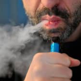 A use on single-use vapes is now in force in the UK. Picture: NICOLAS TUCAT/AFP via Getty Images.