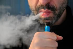 A use on single-use vapes is now in force in the UK. Picture: NICOLAS TUCAT/AFP via Getty Images.