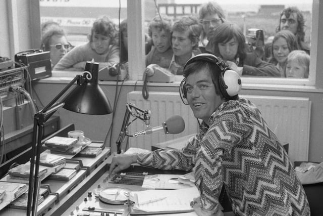 Radio DJ Tony Blackburn was pictured at Milburns in Sunderland in June 1973. He was the winner of the first ever series of I'm A Celebrity.