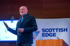 Scottish Edge is supported by The Hunter Foundation, Royal Bank of Scotland, the Scottish Government and Scottish Enterprise. Keynote speakers at the event included Sir Tom Hunter. Picture: Sandy Young Photography