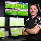Head of Referee Operations Crawford Allan during a VAR media day at Clydesdale House, on October 13, 2022, in Glasgow.