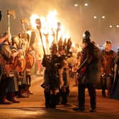 Youngsters take part in the Junior Up Helly Aa in Lerwick on the Shetland Isles during the Up Helly Aa fire festival. Originating in the 1880s, the festival celebrates Shetland's Norse heritage. Picture: Andrew Milligan/PA Wire