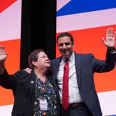 Scottish Labour leader Anas Sarwar and Scottish Labour deputy leader Dame Jackie Baillie during the Labour Party Conference in Liverpool.
