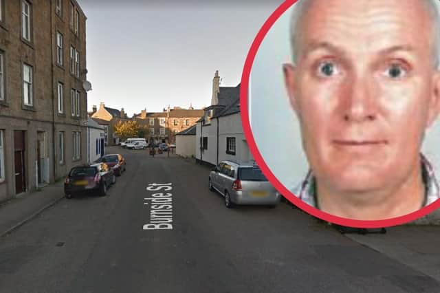 Neil Scott, 58, was reported missing from Burnside Street on Thursday July, 8 (Photo: Google Maps and Police Scotland).