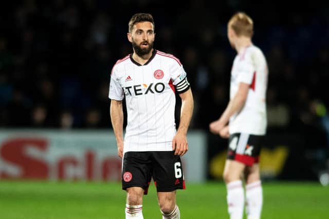 Graeme Shinnie will now miss Aberdeen's next four matches. (Photo by Mark Scates / SNS Group)