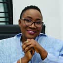 Onyinye Igbokwe of award sponsors Techscale