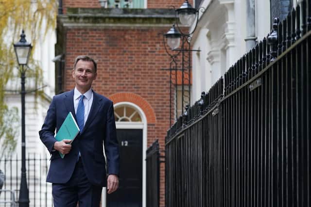 Chancellor Jeremy Hunt has unveiled what he says is 'the biggest-ever boost for business investment in modern times. Picture: Stefan Rousseau - WPA Pool/Getty Images.