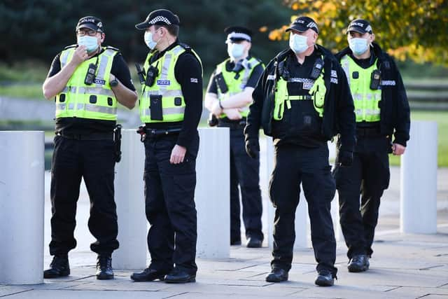 Police Scotland officers will not be patrolling the Scottish border this Christmas, despite a ban on travel to England announced by First Minister this afternoon. (Photo by Jeff J Mitchell/Getty Images)