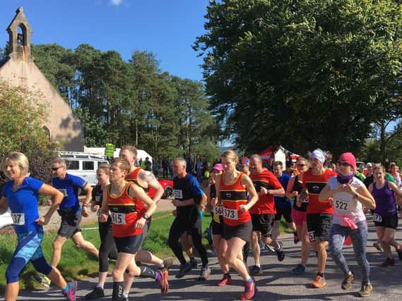 The sixth annual Tom’s Cairn 10k, 5k and primary kids races will be held in Finzean on Sunday, September 10, with stunning views along the route