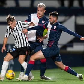 Dunfermline Athletic and Raith Rovers do battle at East End Park on Wednesday night.