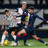 Dunfermline Athletic and Raith Rovers do battle at East End Park on Wednesday night.