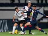 Dunfermline Athletic and Raith Rovers do battle at East End Park on Wednesday night.