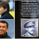 Antonio Conte and Giovanni van Bronckhorst will lead Tottenham Hotspurs and Rangers into the Walter Tull Memorial Cup, dedicated to the WWI soldier who signed for both clubs. (Pictures: Getty)