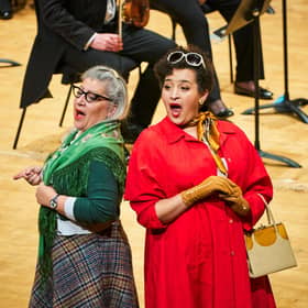 Sarah Pring and Lea Shaw in Mavra PIC: Fraser Band