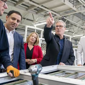 Labour Party leader Sir Keir Starmer during a visit to Window Supply Company in Bathgate, West Lothian, to campaign on Labour's plans to boost jobs and growth across Scotland, while on the General Election campaign trail. Photo: Jane Barlow/PA Wire