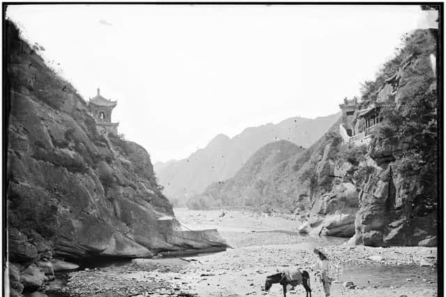 Nankou Pass, Changping County in the suburbs of Beijing. Positioned between two high mountains, it has been of strategic importance throughout history. From here one can see the first spur of the Great Wall.