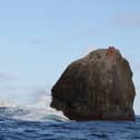 Rockall sits 200 miles west of the Outer Hebrides and is where adventurer Cam Cameron plans to spend the next 60 days. PIC: Óglaigh na hÉireann/CC.