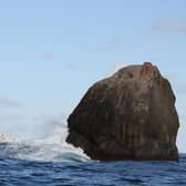 Rockall sits 200 miles west of the Outer Hebrides and is where adventurer Cam Cameron plans to spend the next 60 days. PIC: Óglaigh na hÉireann/CC.