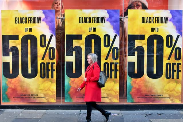 Shops use an array of psychological tricks to get us purchasing before we put too much thought into whether we are getting a Black Friday bargain (Picture: John Devlin)
