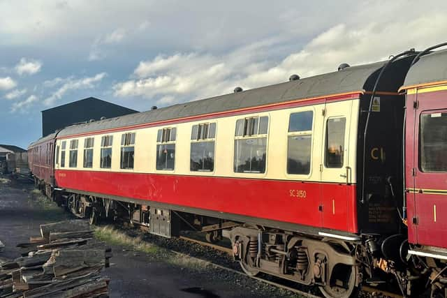 One of the upgraded SRPS carriages which has had safety improvements completed. (Photo by SRPS)