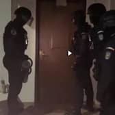 Romanian Police released footage of the raid