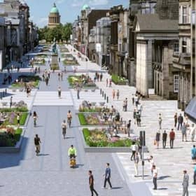 The revamp of George Street would see the current parking down the centre of the street removed, buses rerouted, the pavement widened and vehicles excluded for most of the day.
