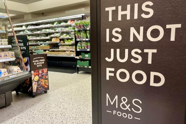 Marks & Spencer saw its food sales jump over the festive period.