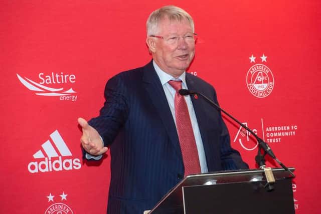 Former Aberdeen and Manchester United manager Sir Alex Ferguson will be back at Pittodrie for a statue unveiling later this month. (Photo by Bill Murray / SNS Group)