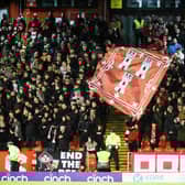 Aberdeen fans at Pittodrie. (Photo by Mark Scates / SNS Group)